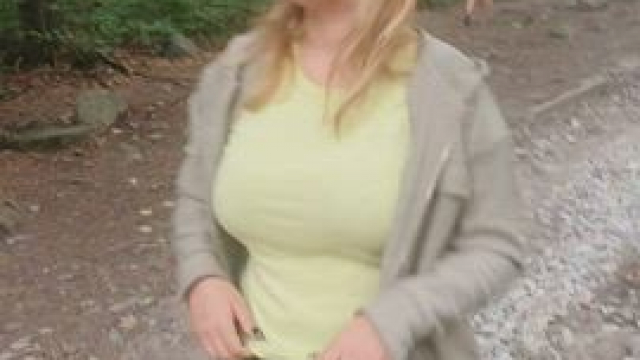 A normal, normal video of a hike in the mountains on a hiking trail. Normal as f