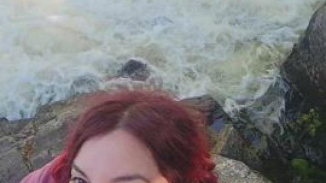 Making love to his cock by this wicked waterfall