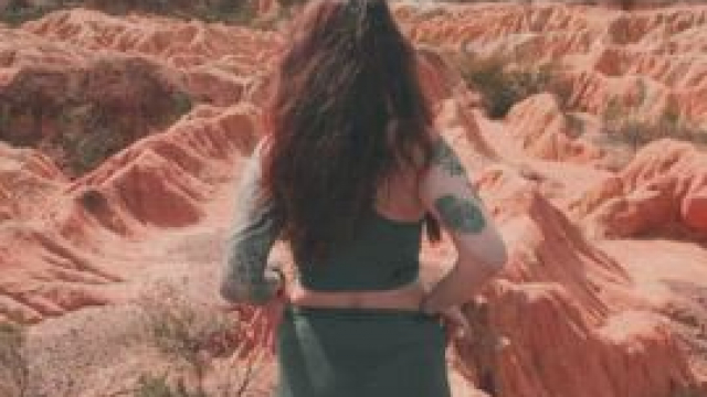 Showing my beautiful ass at tourist spots