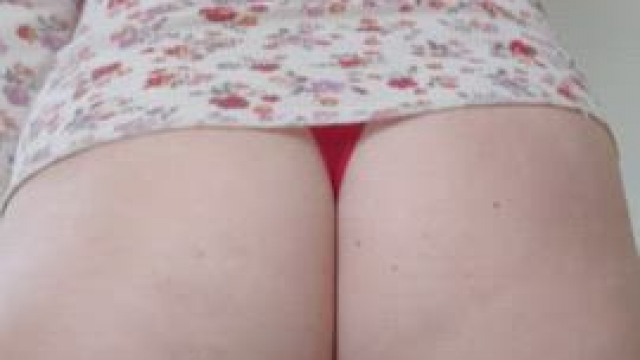 And for your Tuesday peel: a red thong