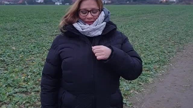 Nadine Jansen has a surprise under her jacket