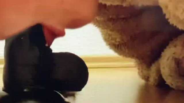 Training her throat for me