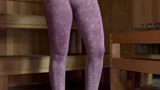 Hot times in the sauna call for a drop