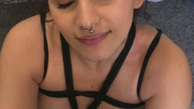 Had him help me with my nightly facial