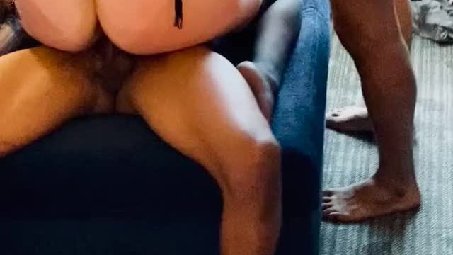 Hubby watching me turn into a Big black cock chick [OC]