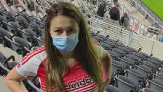 At the soccer game last night