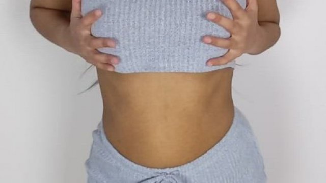 Showing off whats under my cute comfy outfit