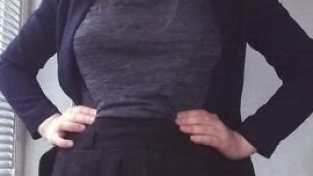 Acting shy, but secretly hoping you'll flip my schoolgirl skirt up and eat my as