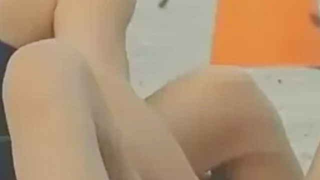 Masturbating you girlfriend on the beach during daytime? you must have expected 