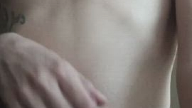 Pulling my hard nips loving this feeling