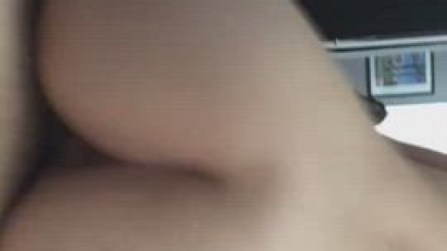 My ass bouncing on a huge white cock