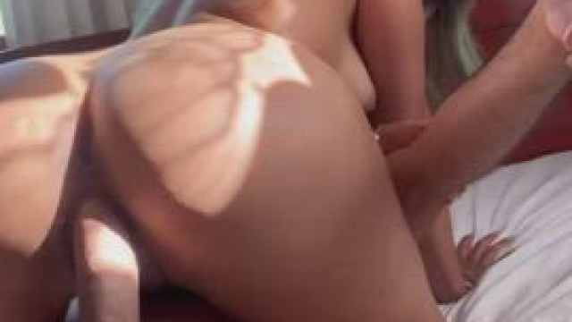 Taking turns to film my tight cunt bouncing on his white dick