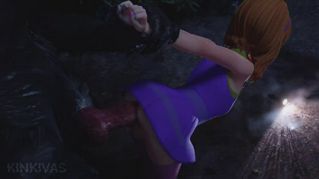Daphne is forcefully bred by wet werewolf penis (kinkivas) [Scooby Doo]