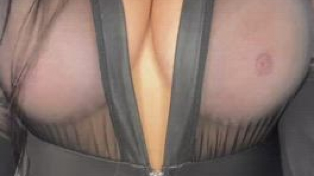 Bouncing my soft tits in front of your face feels good