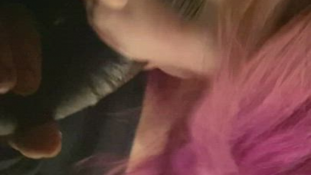 Sucking dick in public is her thing now