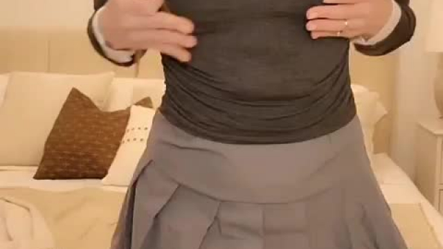 Hermione Granger has a surprise under her uniform