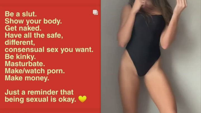 Chelsea Green with a message