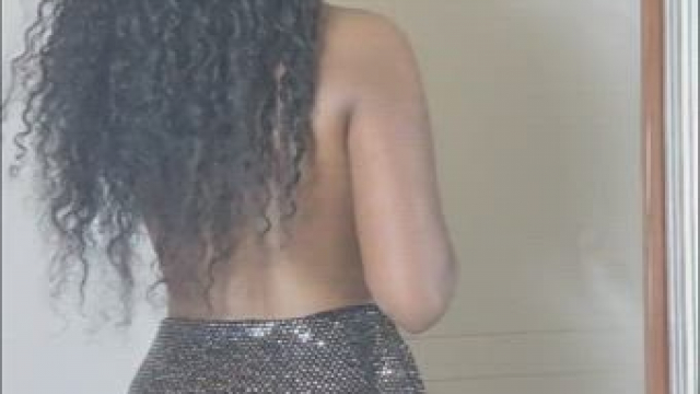 Dress with no panties ready for you to slide in babe