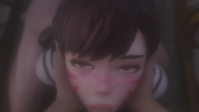 D.va getting her face banged (Kittyyevil)
