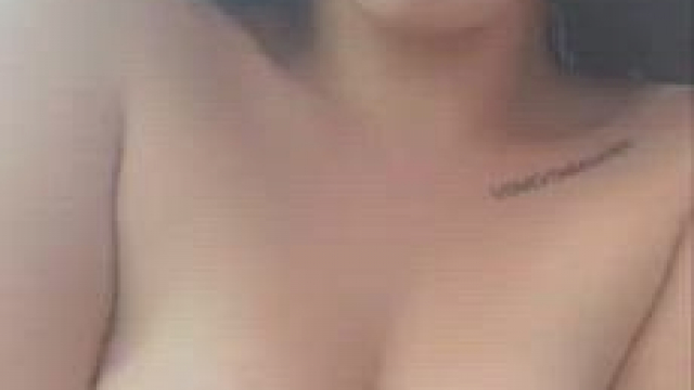 I just wanna feel your cum drip down my titties