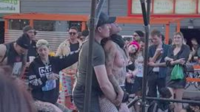 He made her cum in front of everyone