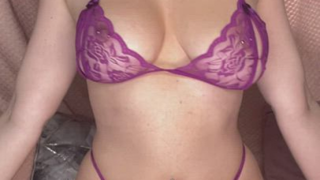 I fucking love the feeling of my tits bouncing up and down