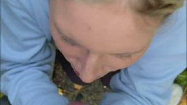 Finishing him off in the woods