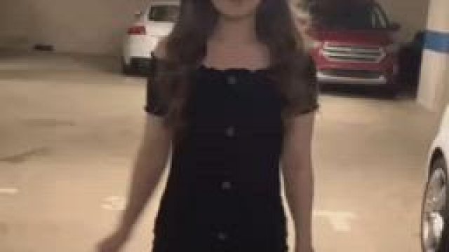 Couldn't think of a fun place to get my titties out... then i saw my Boss' car :