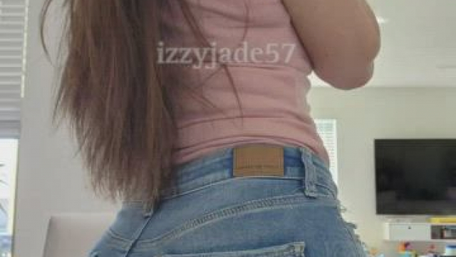 do you prefer my milf ass in or out of these jeans?