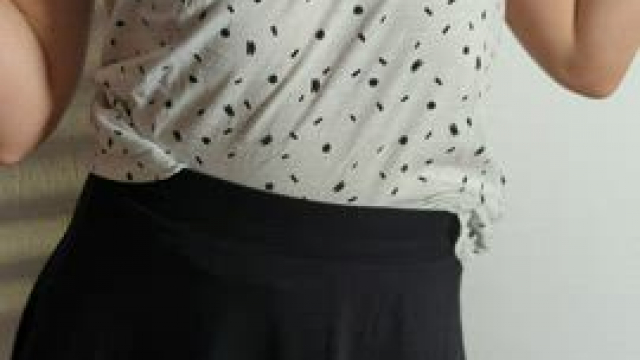 Little Skirt and Biggest Nipples On Earth