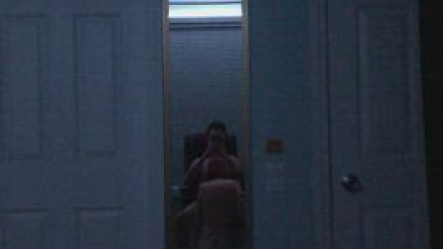 tiny girl in the mirror