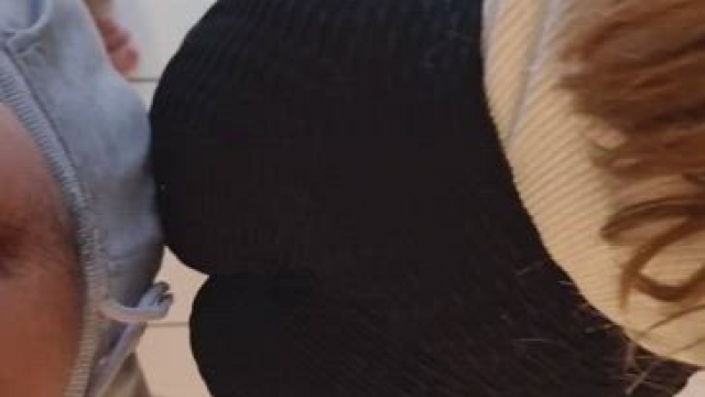 [OC] Grinding on my boyfriend in my tight shorts