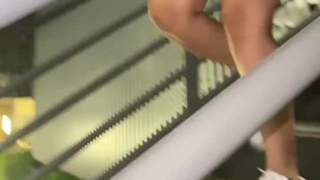 He caught me walking down the stairs