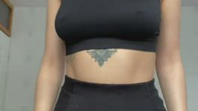 The skirt hides a yummy ass!