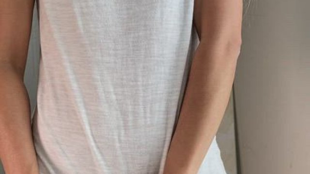 Always shy showing you my tiny tits, but I do it anyway??