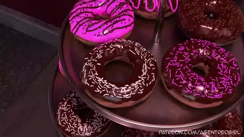 Girl enjoys her doughnut