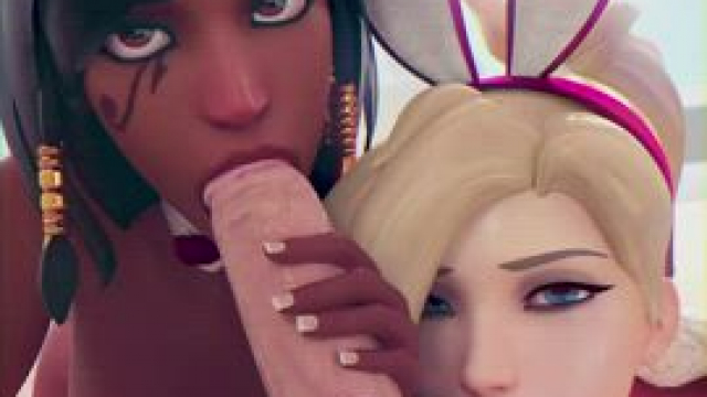 Pharah & Mercy - BJ Team-up (Cakes, Lerico)
