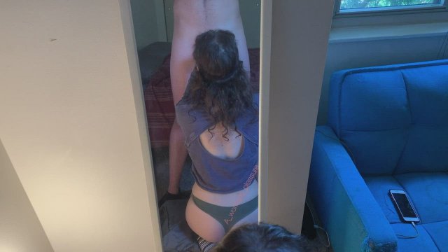 I love sucking his balls and swallowing his cum