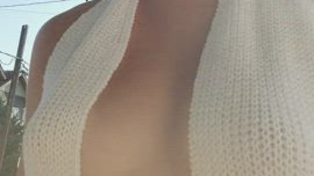 My nipple just wanted to say hello [GIF]