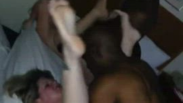 I think she likes being pounded by big black cock