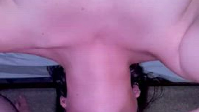 Dad loves banging my throat