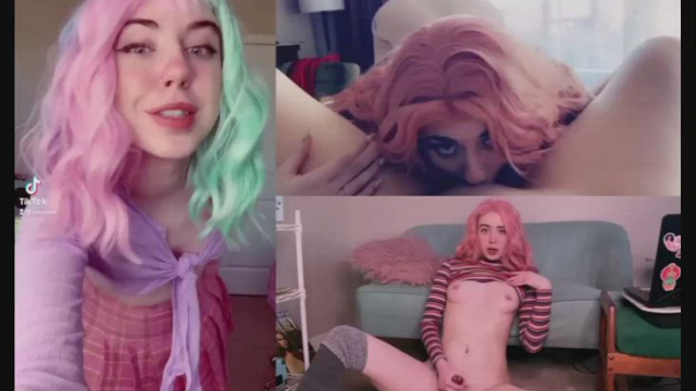 I think you guys liked the last gif so I made another! Me online vs me in my por