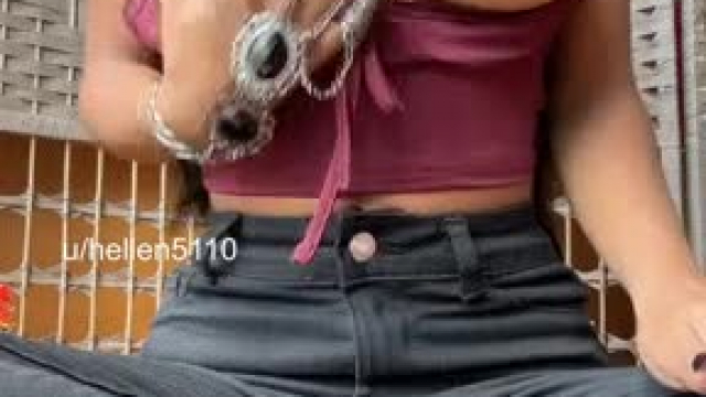 Touching my juicy candies