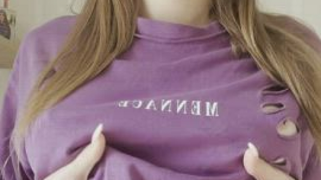 Tiny teen tits atleast my back is not sore