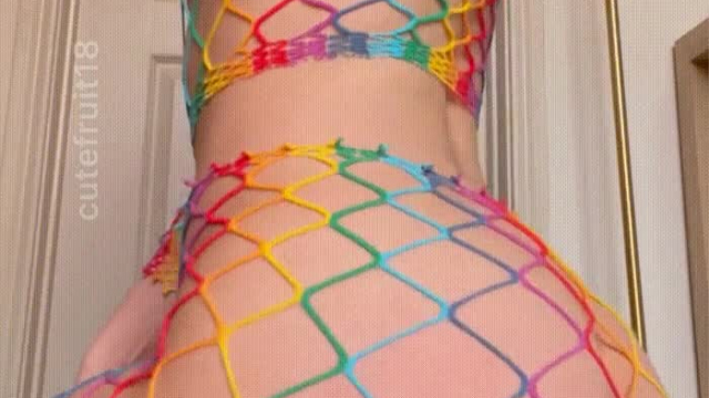 This outfit doesn't hide much