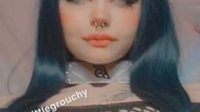 Hinata drooling all over her tits