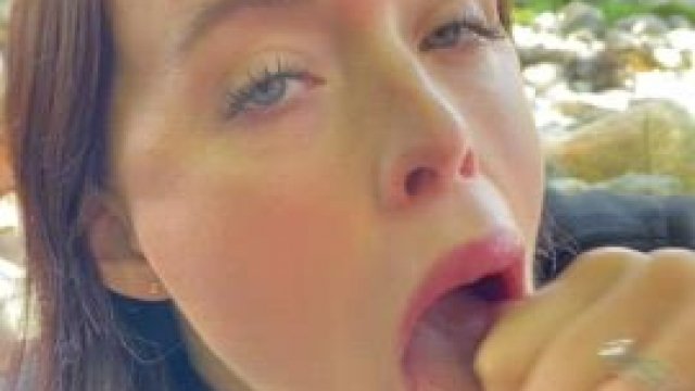 When his cum blows in the wind