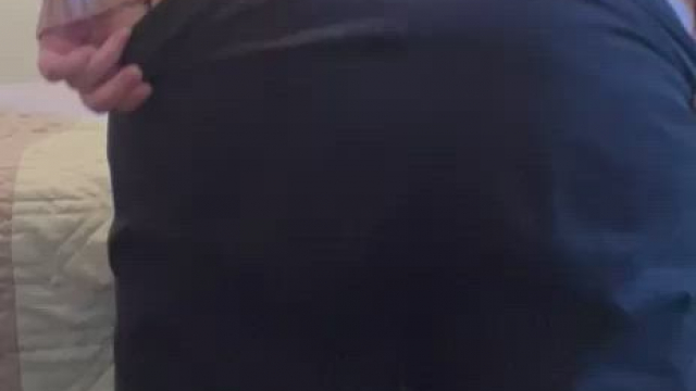 When you get home I’ll be bent over like this.