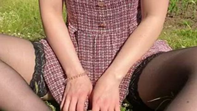 Super Hot Titty Reveal Outdoors