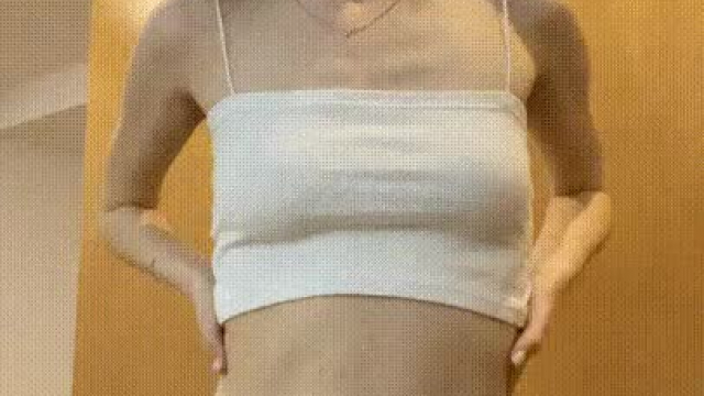 Droping my cute perky boobs